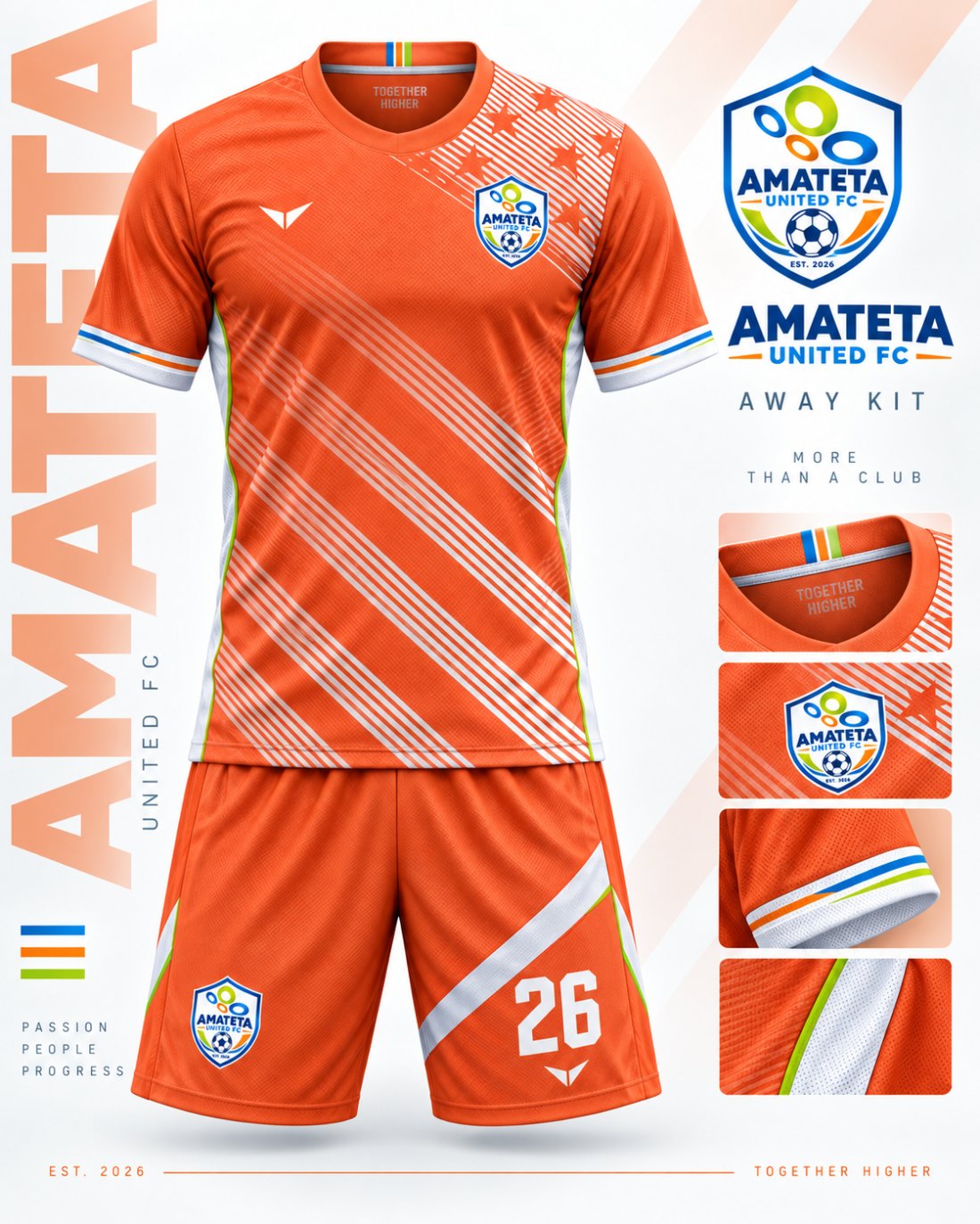 Amateta United FC Away Kit