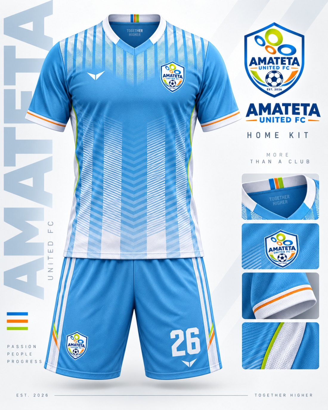 Amateta United FC Home Kit